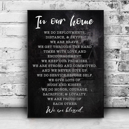 In Our Home We Are Blessed Sign II