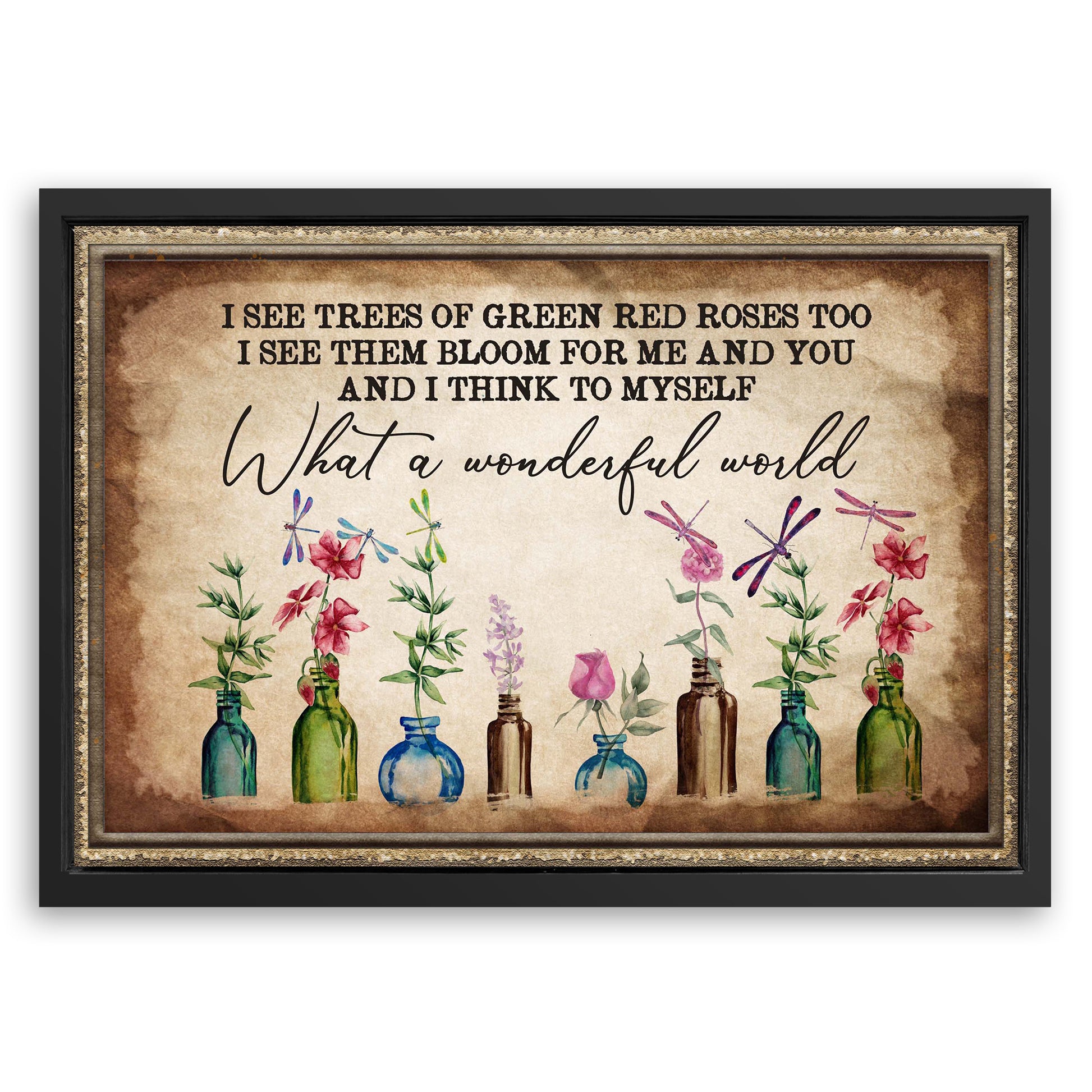 Save 33% When You Add A Frame To Your 24x16 What A Wonderful World Sign X Canvas Now