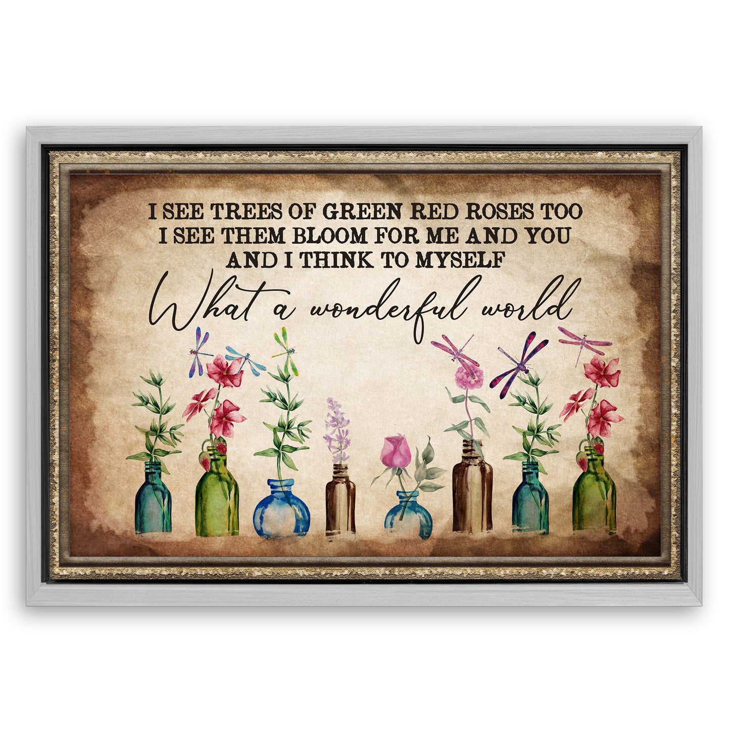 Save 33% When You Add A Frame To Your 24x16 What A Wonderful World Sign X Canvas Now