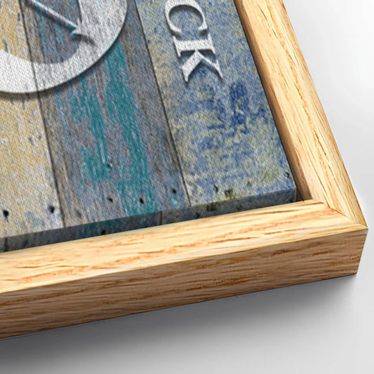 Save 33% When You Add A Frame To Your 60x30 It's Always 5 O'Clock On The Patio Sign II Canvas Now