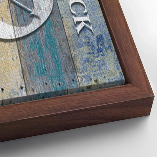 Save 33% When You Add A Frame To Your 60x30 It's Always 5 O'Clock On The Patio Sign II Canvas Now