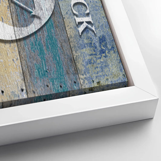 Save 33% When You Add A Frame To Your 48x24 It's Always 5 O'Clock On The Patio Sign II Canvas Now