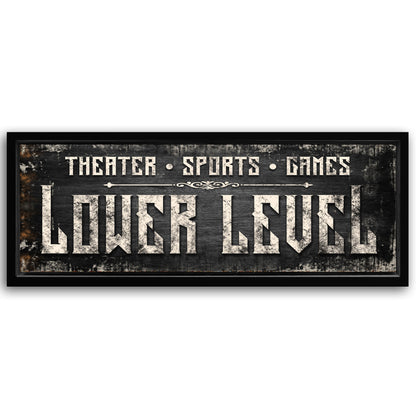 Save 33% When You Add A Frame To Your 60x20 Lower Level Sign Canvas Now