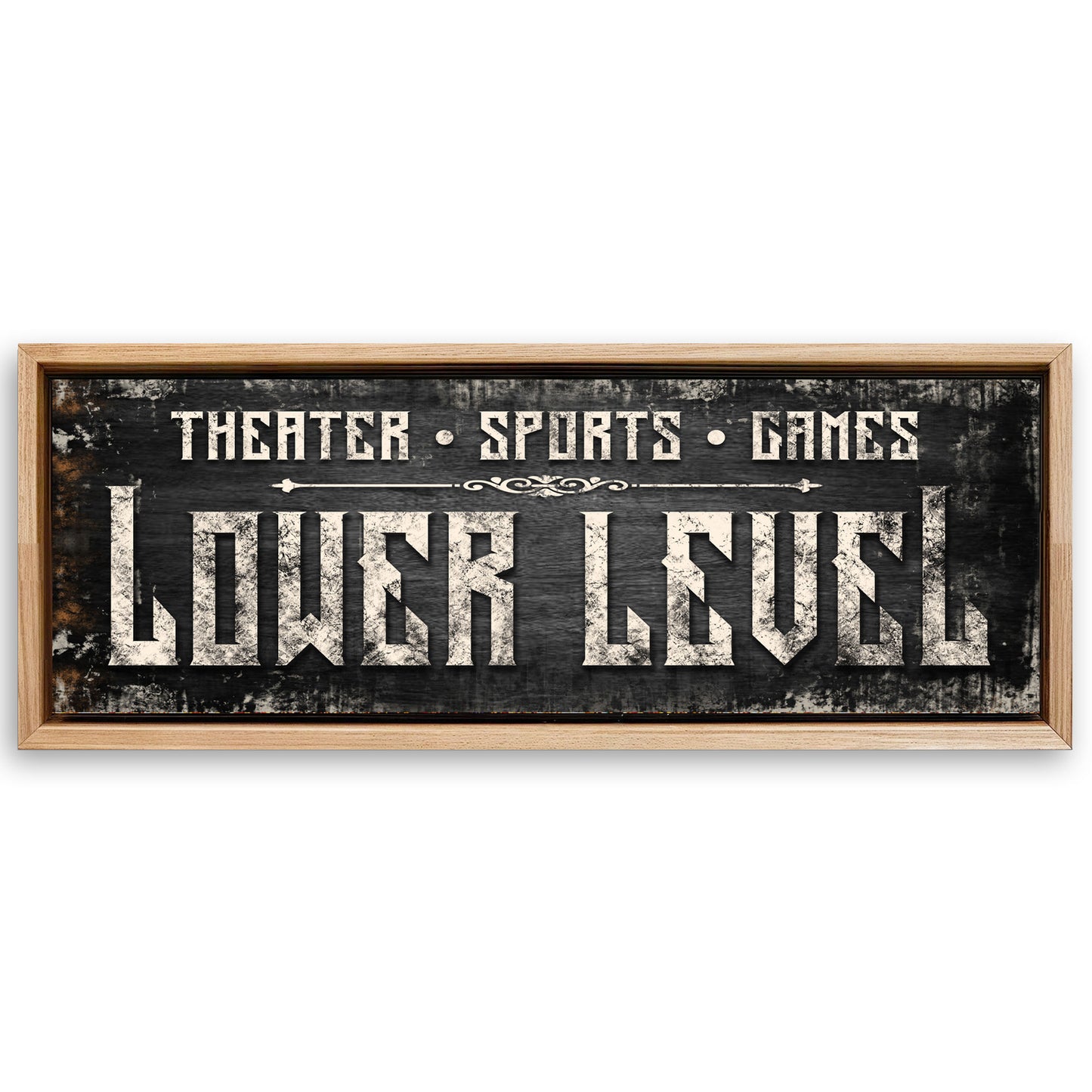 Save 33% When You Add A Frame To Your 60x20 Lower Level Sign Canvas Now