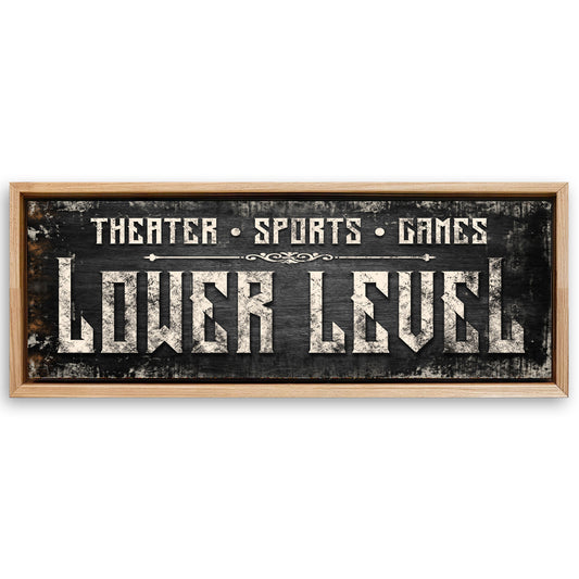 Save 33% When You Add A Frame To Your 60x20 Lower Level Sign Canvas Now