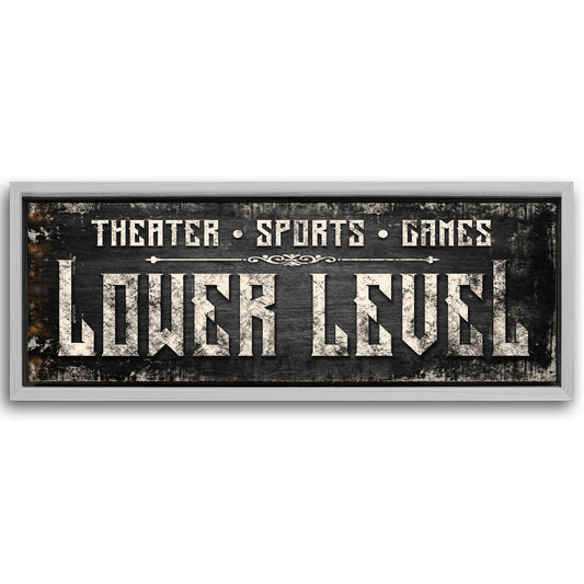 Save 33% When You Add A Frame To Your 60x20 Lower Level Sign Canvas Now
