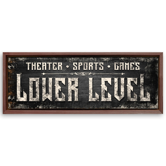 Save 33% When You Add A Frame To Your 16x48 Lower Level Sign Canvas Now