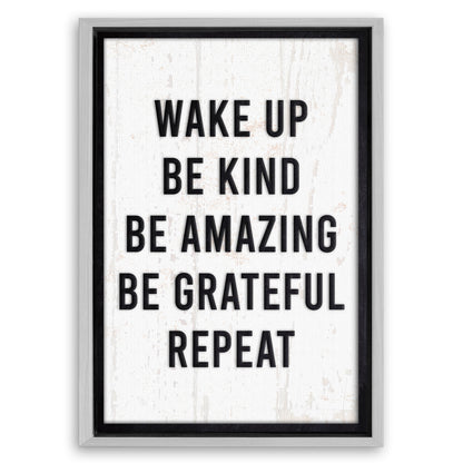 Save 33% When You Add A Frame To Your 24x16 Wake Up Sign II Canvas Now