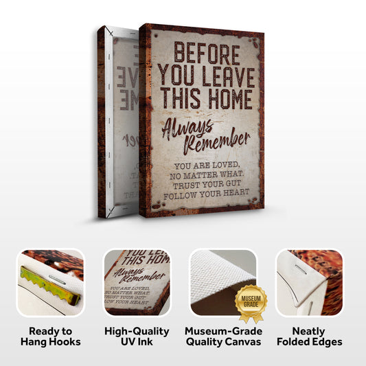 Before You Leave This Home Sign