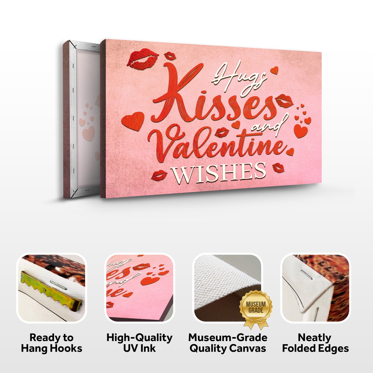Hugs Kisses and Valentine Wishes Sign II