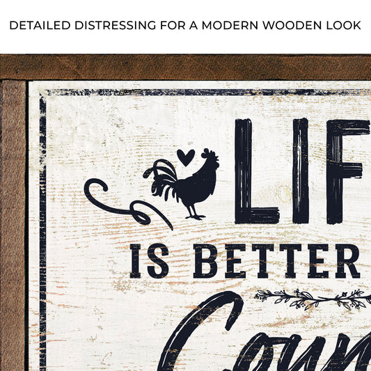 Life Is Better In The Country Sign Zoom - Image by Tailored Canvases
