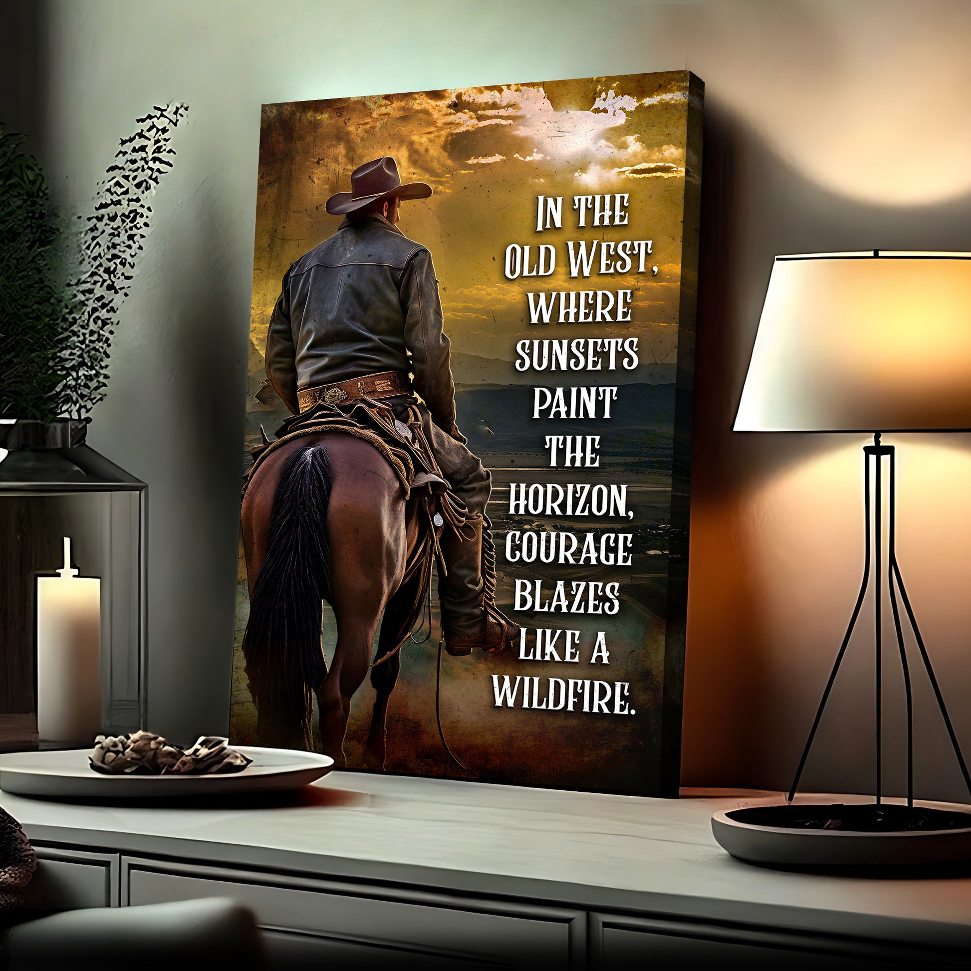Like A Wildfire In The Old West Sign - Imaged by Tailored Canvases