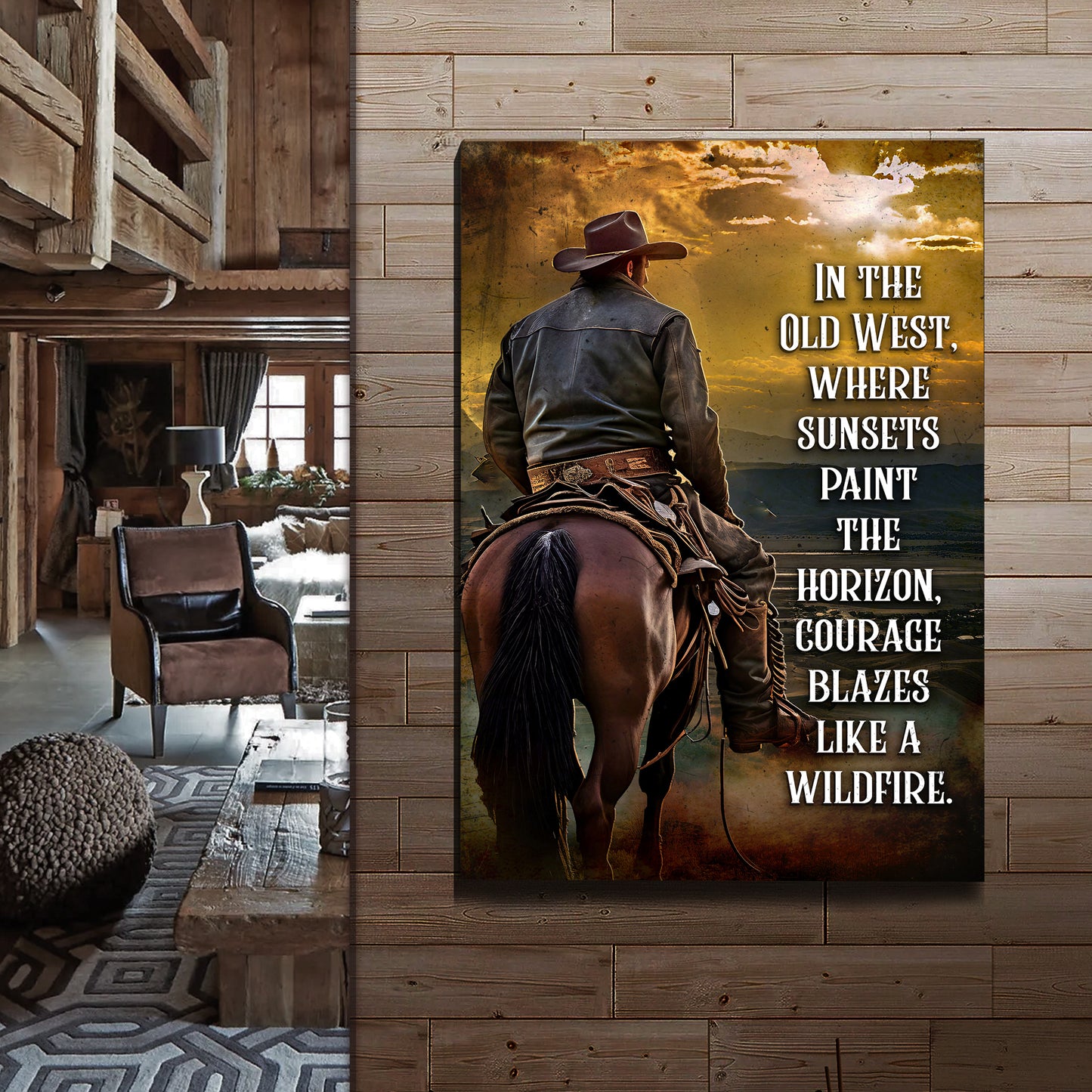 Like A Wildfire In The Old West Sign Style 2 - Imaged by Tailored Canvases