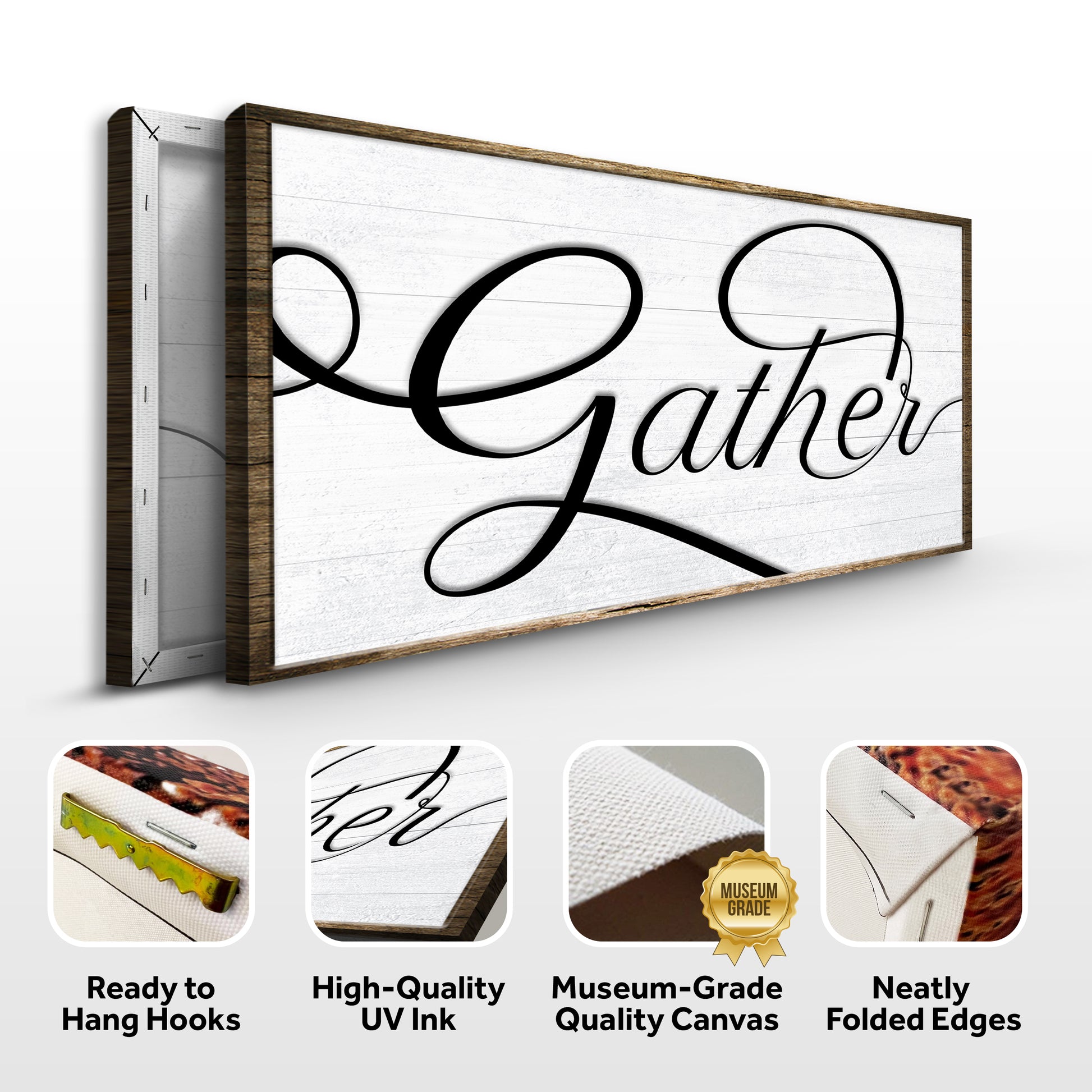 Gather Sign IV Specs - Image by Tailored Canvases