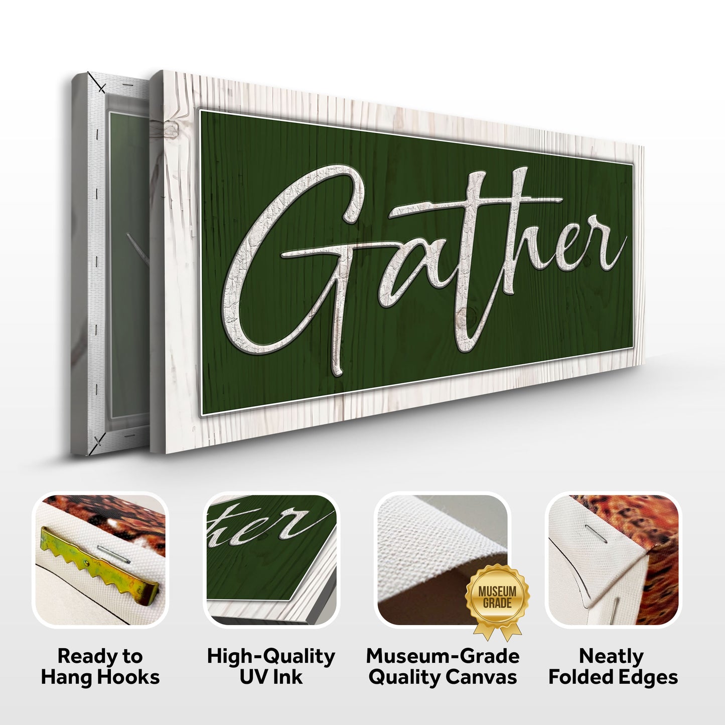 Gather Sign XVI Specs - Image by Tailored Canvases