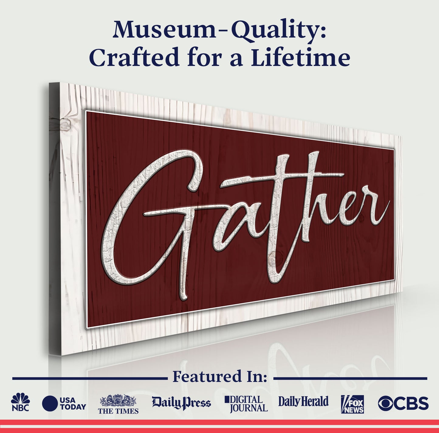 Gather Sign XVII Quality - Image by Tailored Canvases