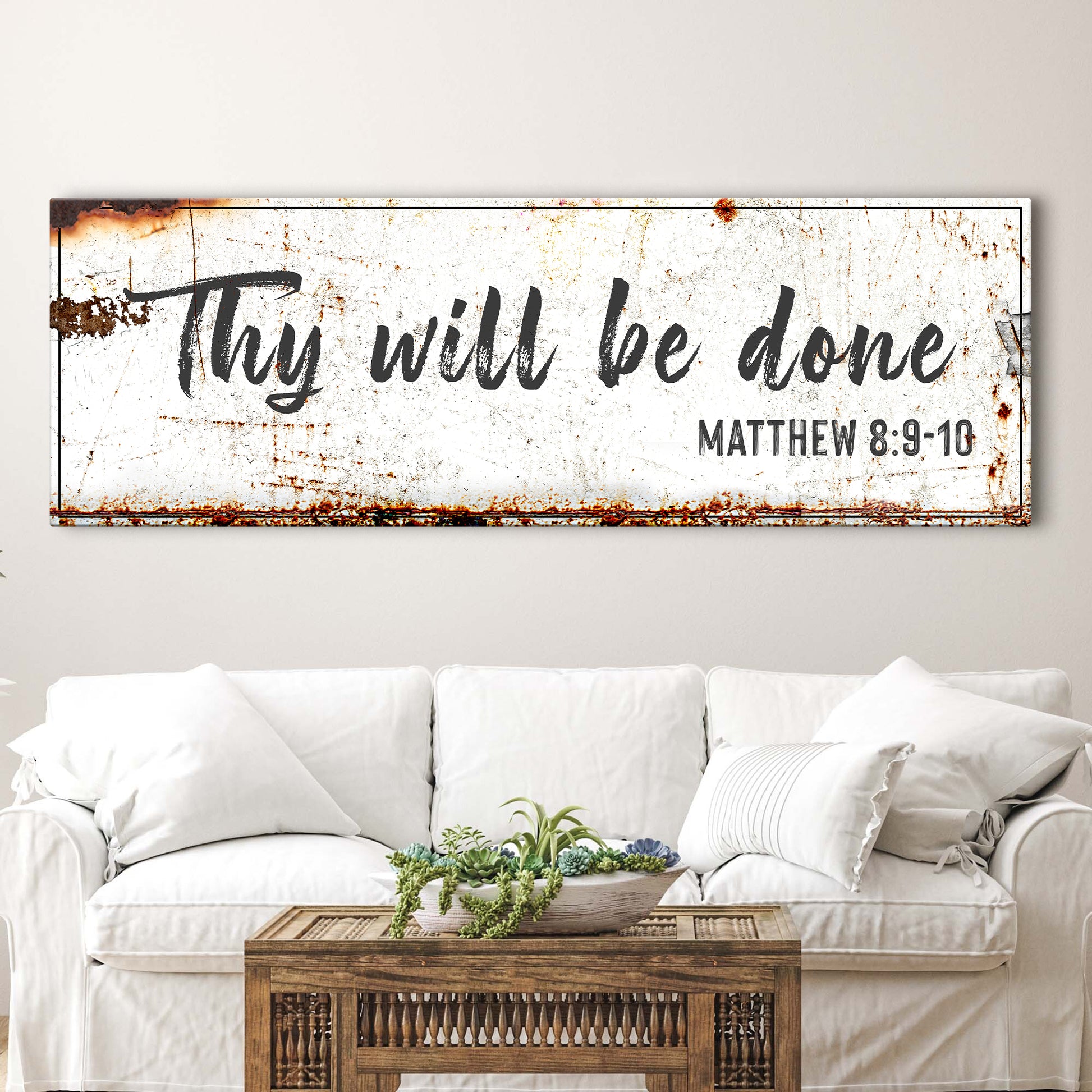 Thy Will Be Done Faith Sign - Image by Tailored Canvases