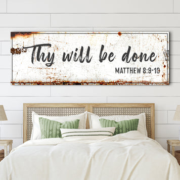 Thy Will Be Done Faith Sign