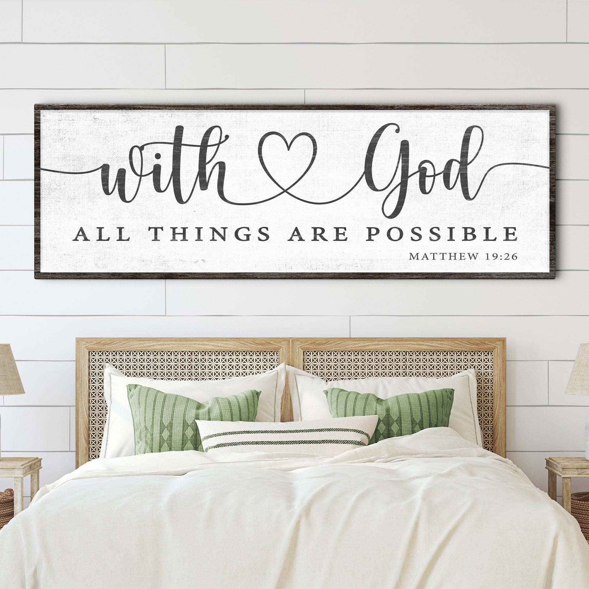 With God All Things Possible Faith Sign IV - Image by Tailored Canvases