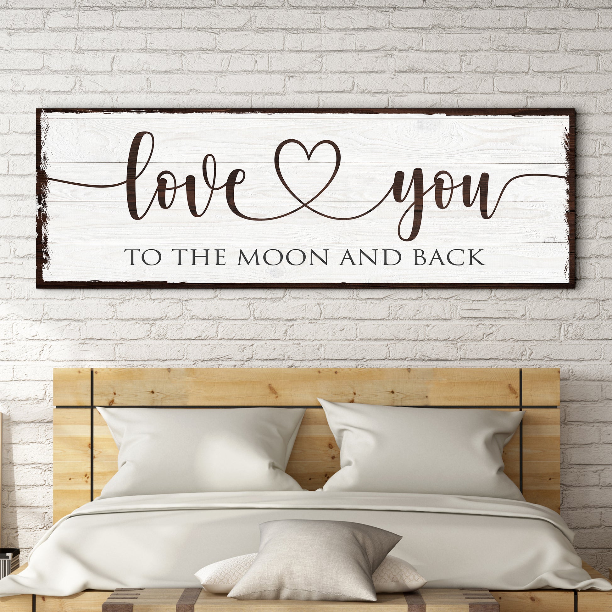 Love You To The Moon And Back Sign - Image by Tailored Canvases