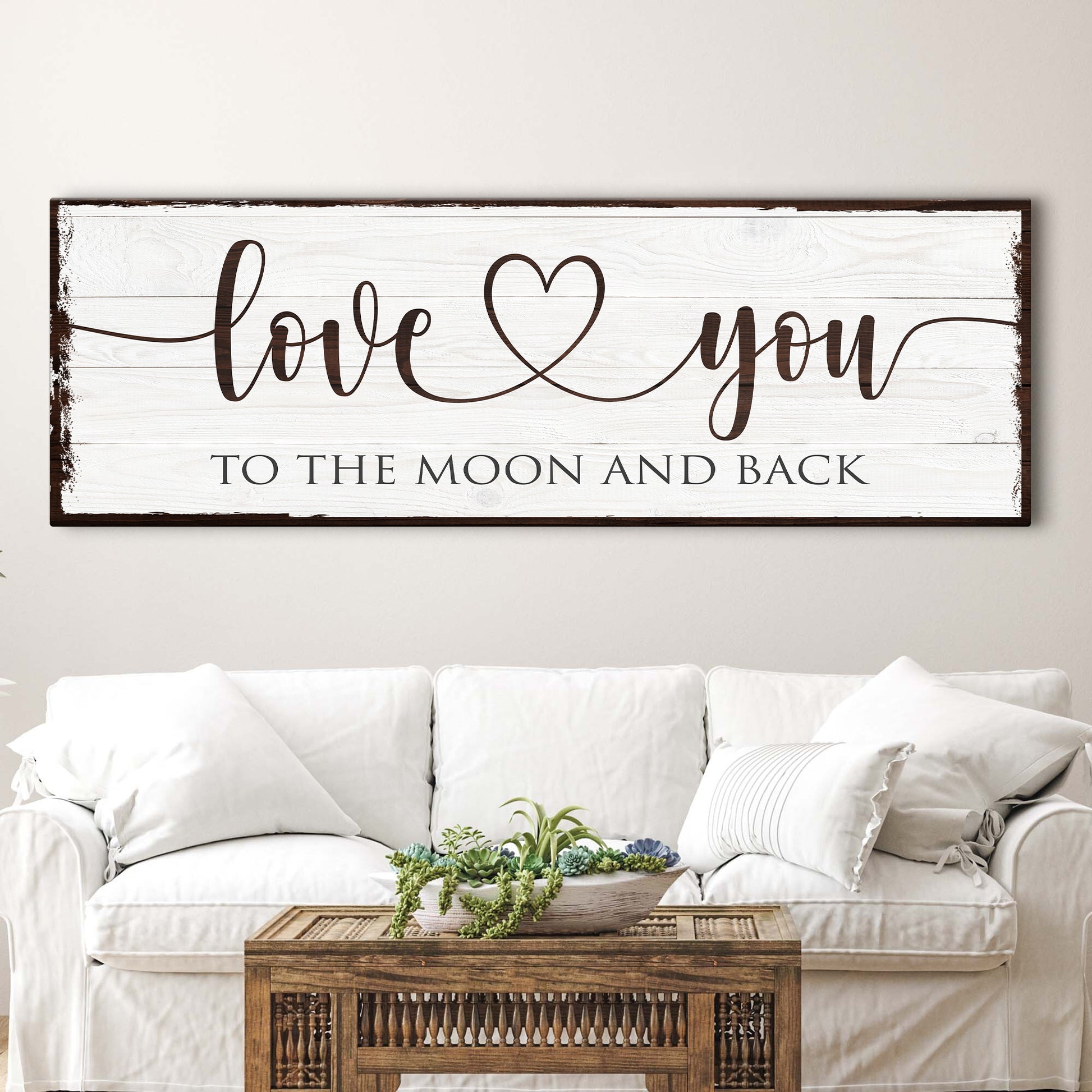 Love You To The Moon And Back Sign - Image by Tailored Canvases