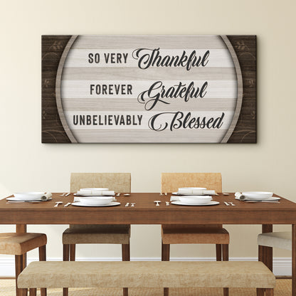 Thankful Grateful Blessed Sign IV - Image by Tailored Canvases