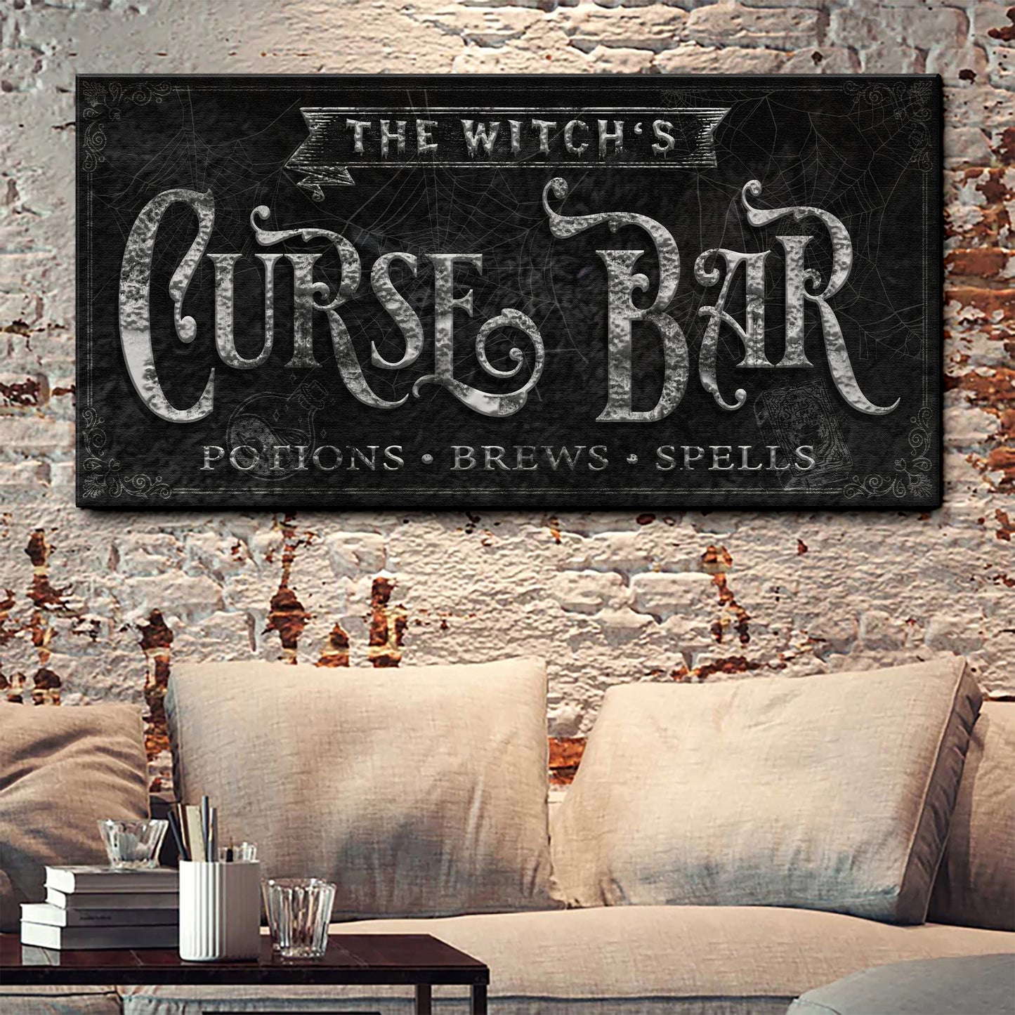 The Witch's Curse Bar Halloween Sign II