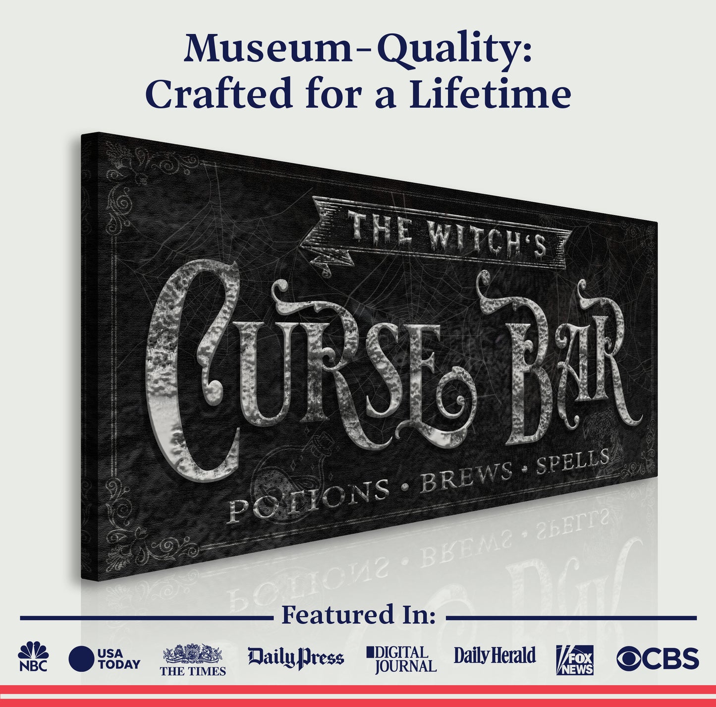 The Witch's Curse Bar Halloween Sign II