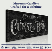 The Witch's Curse Bar Halloween Sign