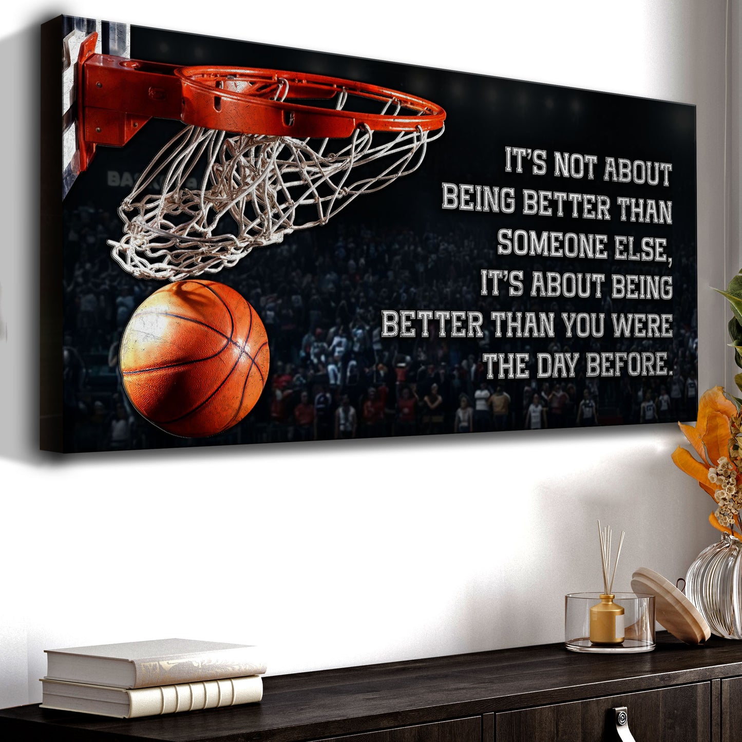 Motivation Basketball Wall Art