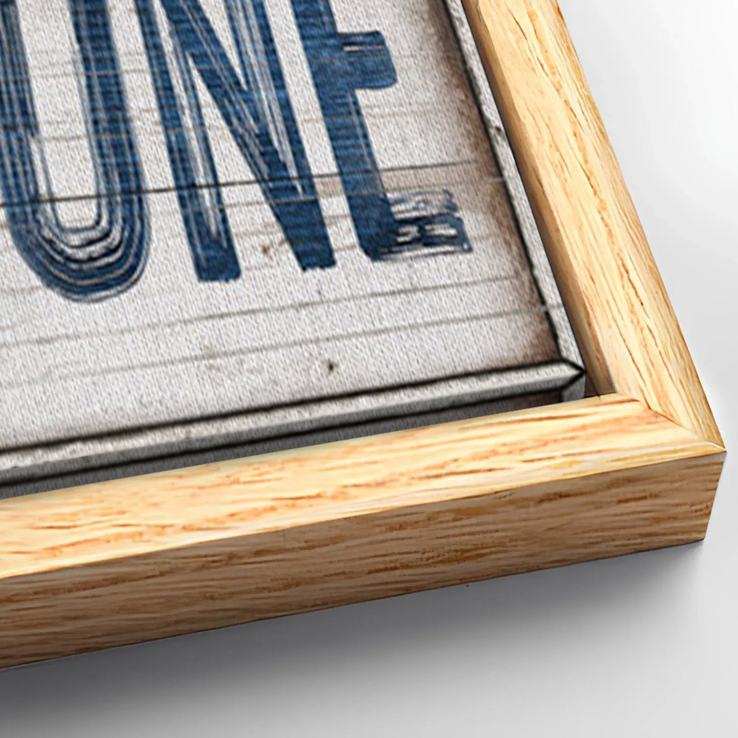 Save 33% When You Add A Frame To Your 20x60 No Wake Zone Sign XVIII Canvas Now