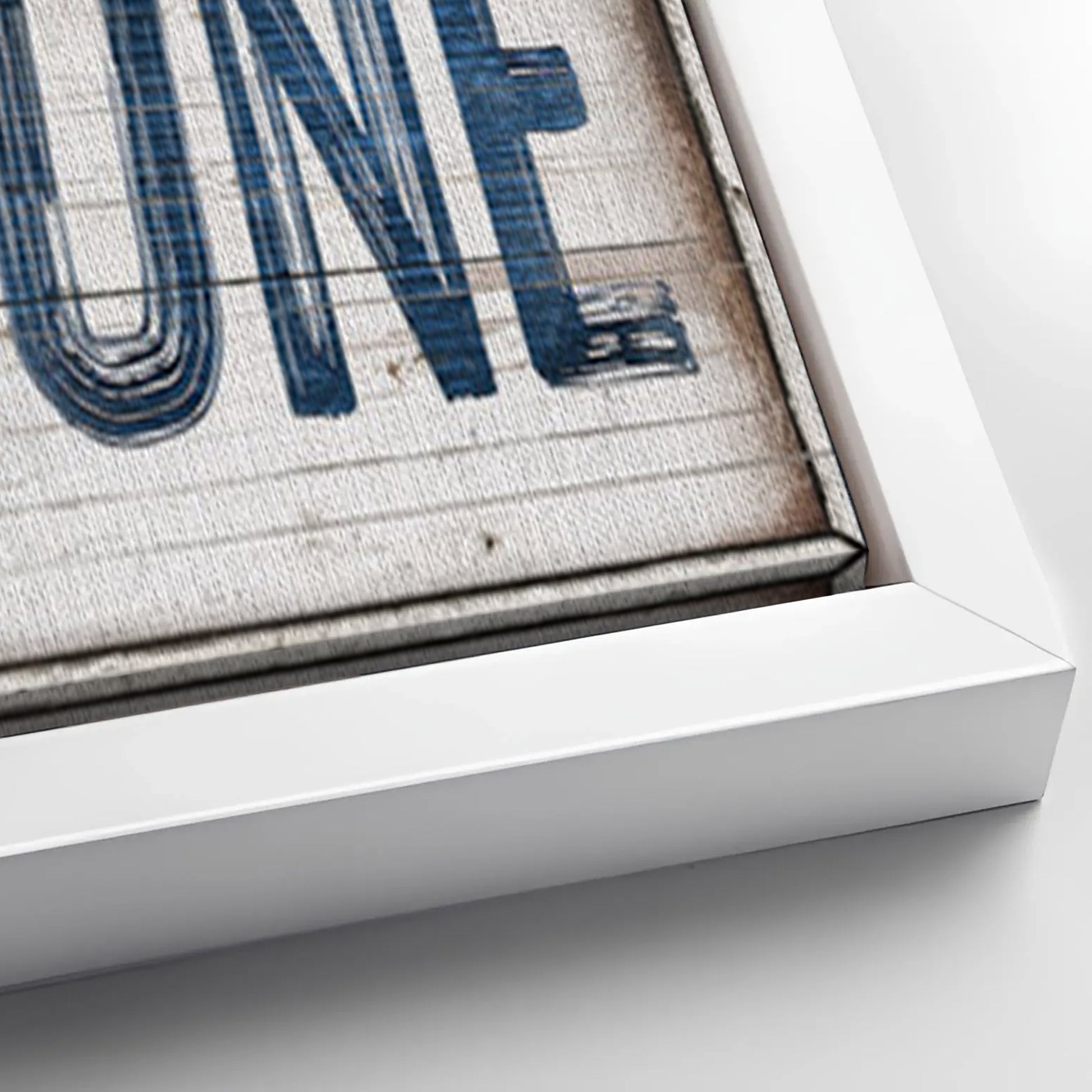 Save 33% When You Add A Frame To Your 20x60 No Wake Zone Sign XVIII Canvas Now