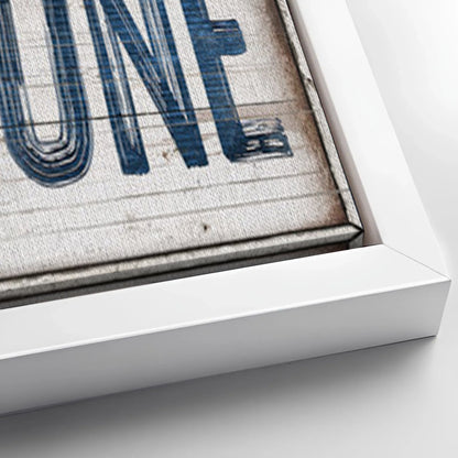 Save 33% When You Add A Frame To Your 20x60 No Wake Zone Sign XVIII Canvas Now