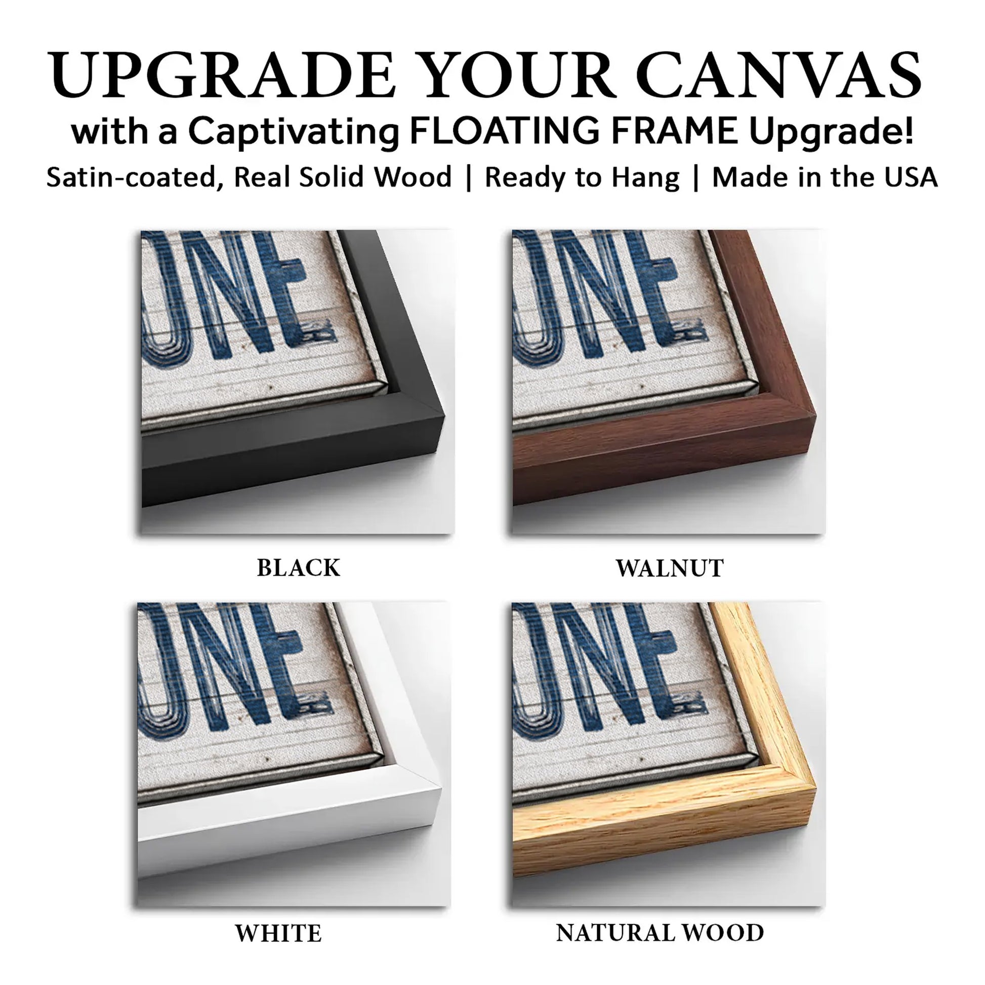 Save 33% When You Add A Frame To Your 20x60 No Wake Zone Sign XVIII Canvas Now