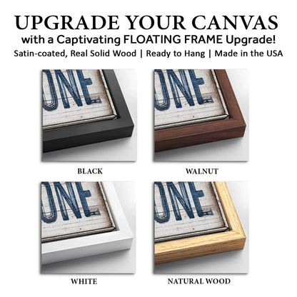 Save 33% When You Add A Frame To Your 20x60 No Wake Zone Sign XVIII Canvas Now