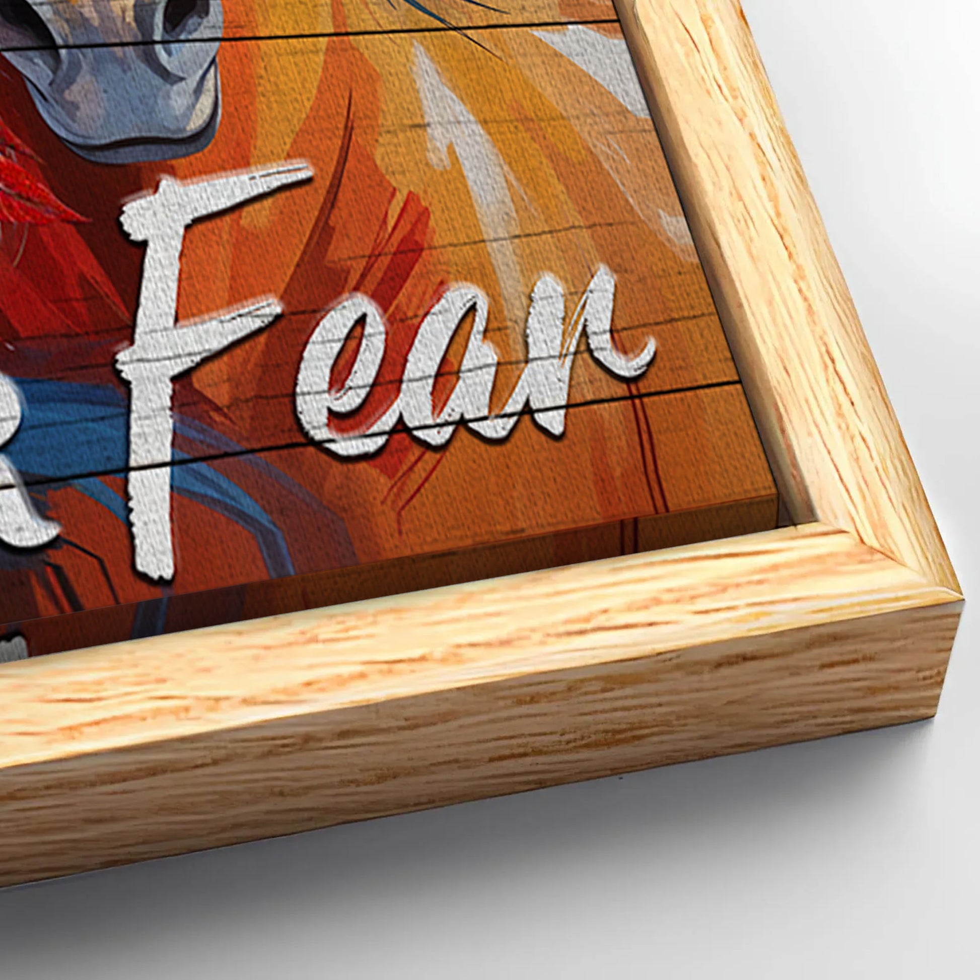 Save 33% When You Add A Frame To Your 24x16 Faith Over Fear Faith Sign IV Canvas Now
