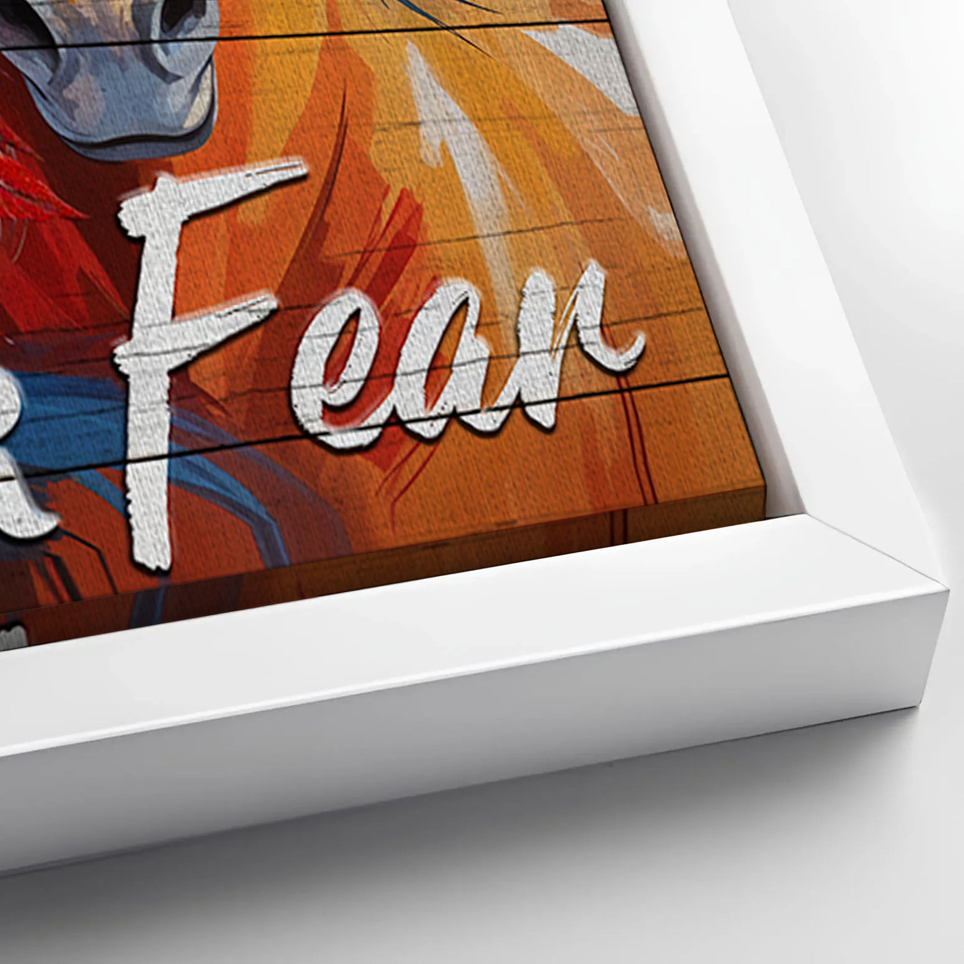 Save 33% When You Add A Frame To Your 24x16 Faith Over Fear Faith Sign IV Canvas Now