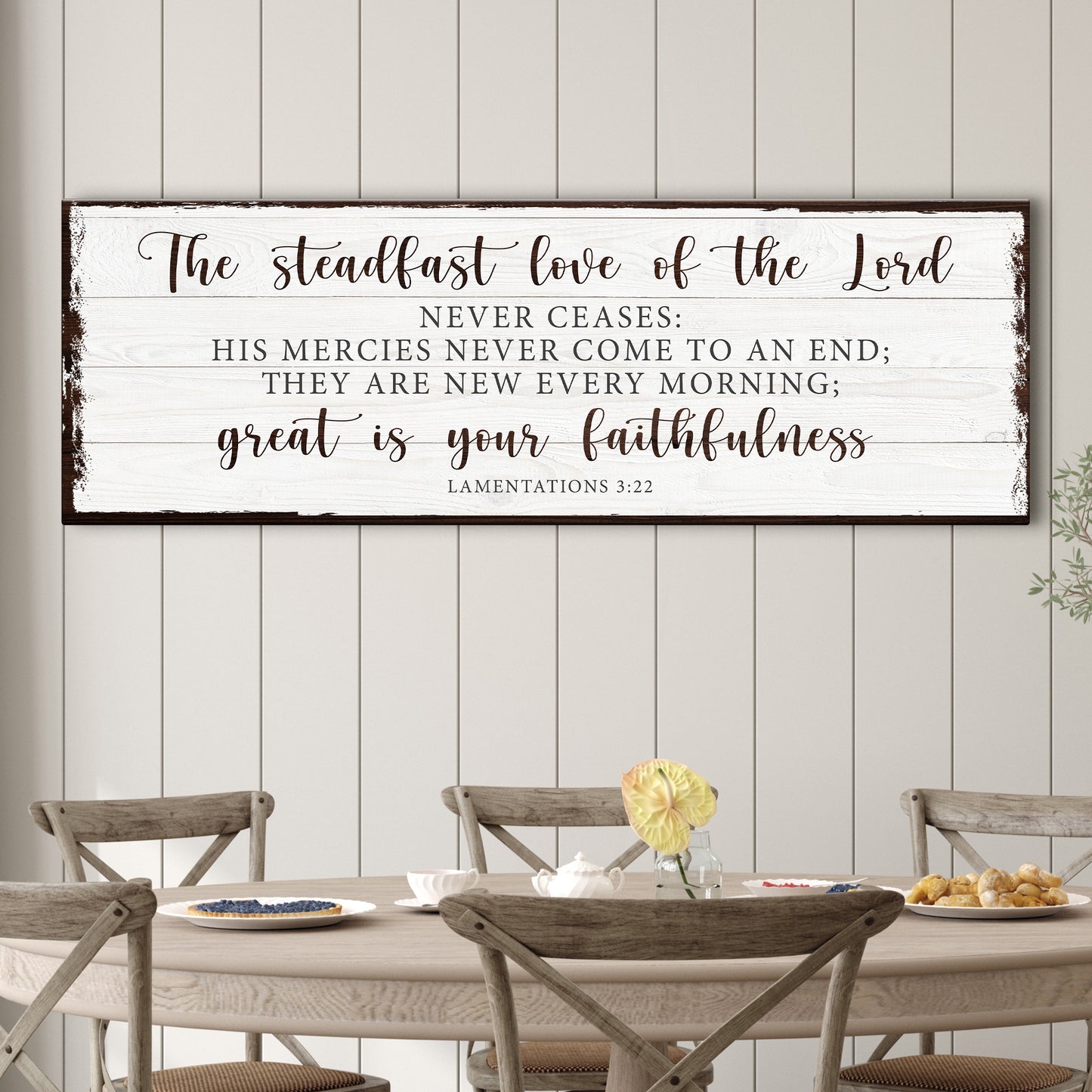 The Steadfast Love Of The Lord Lamentations 3:22-23 Faith Sign II