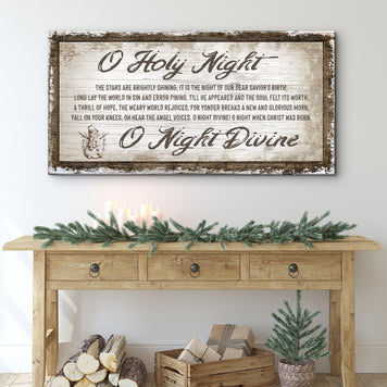 O Holy Night Chistmas Sign