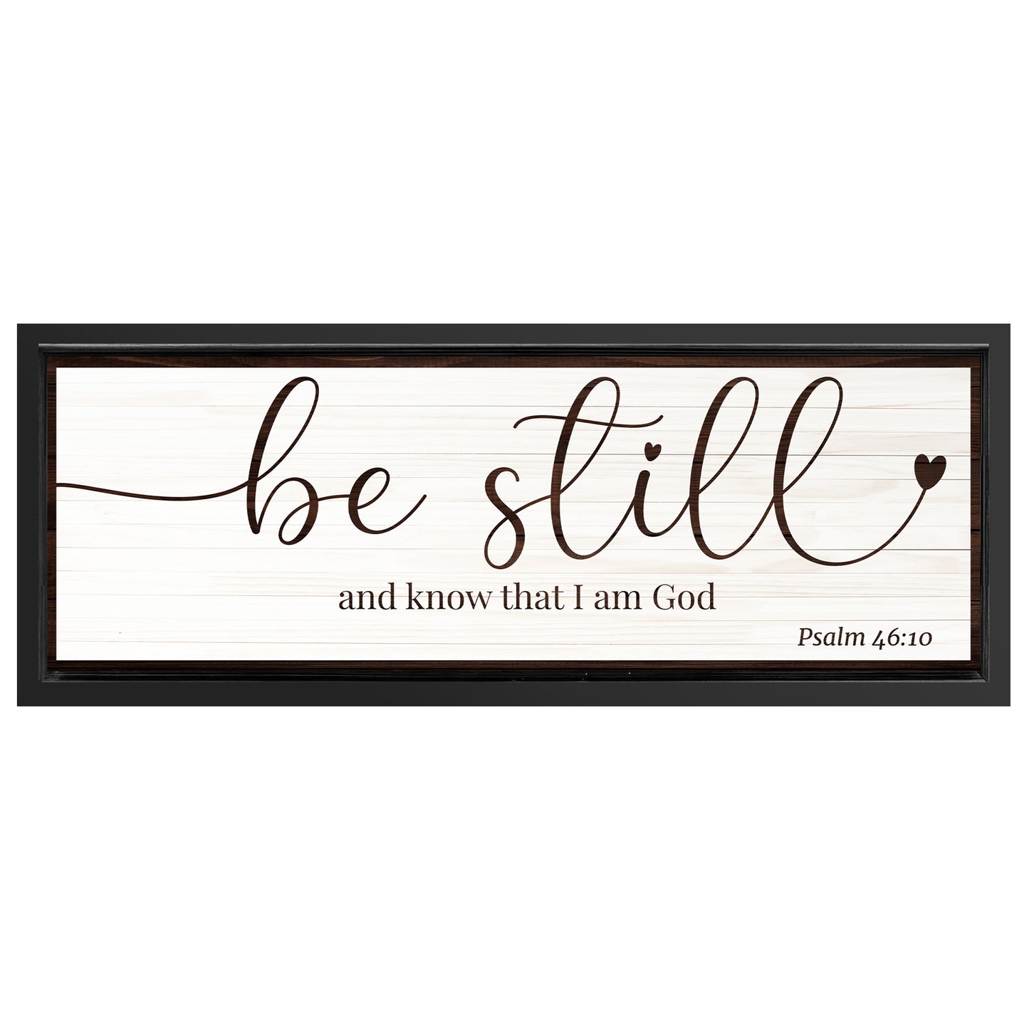 Save 33% When You Add A Frame To Your 60x20 Be Still And Know That I am God Faith Sign VII Canvas Now