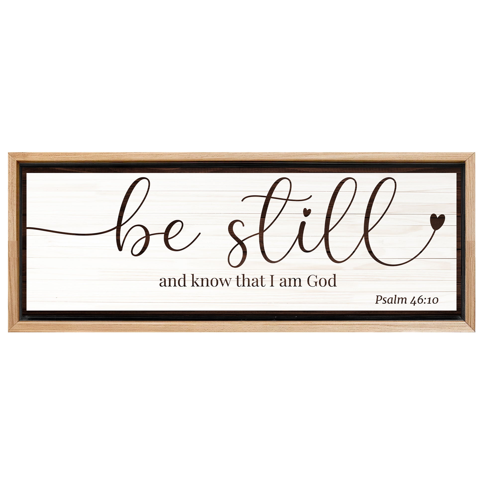 Save 33% When You Add A Frame To Your 60x20 Be Still And Know That I am God Faith Sign VII Canvas Now