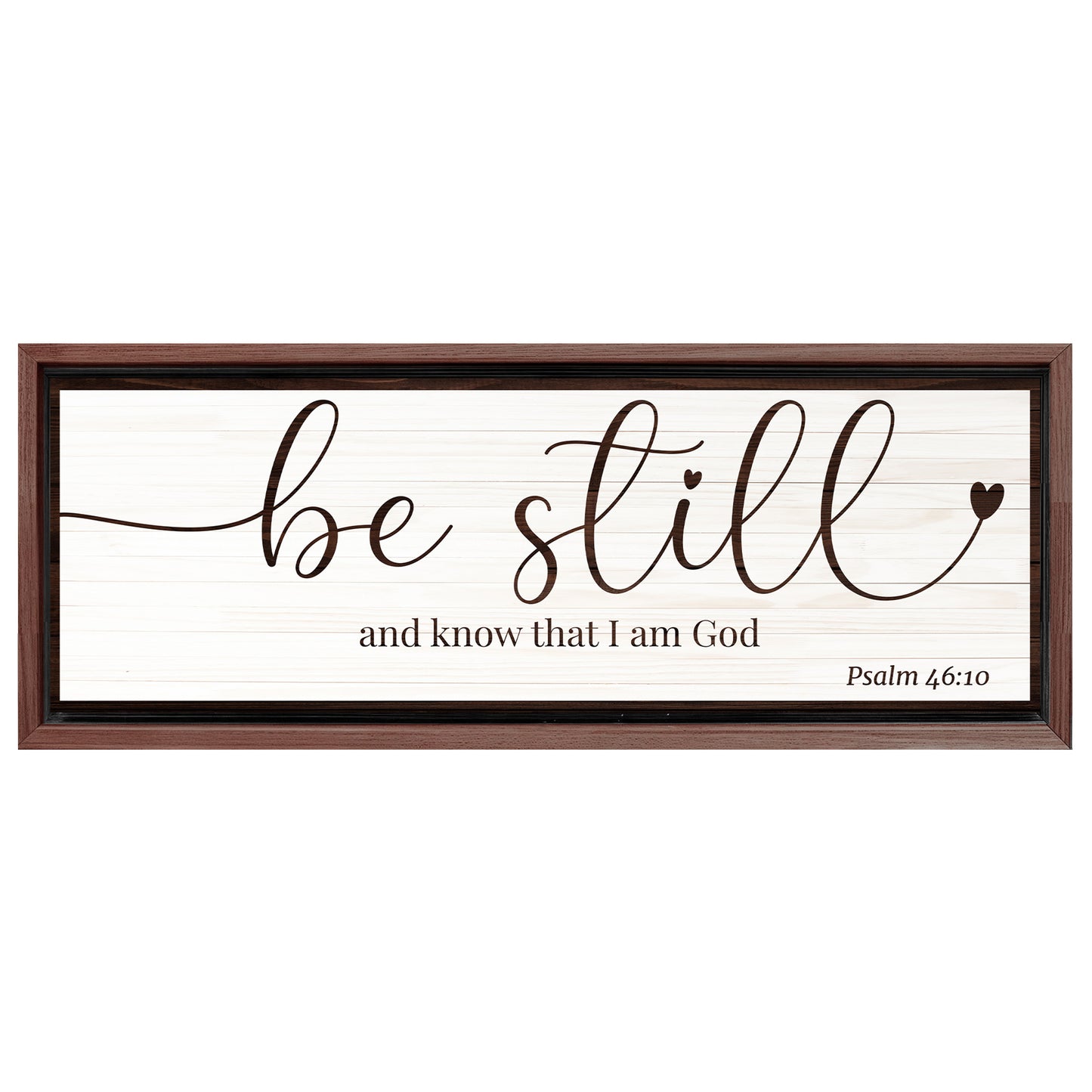 Save 33% When You Add A Frame To Your 60x20 Be Still And Know That I am God Faith Sign VII Canvas Now