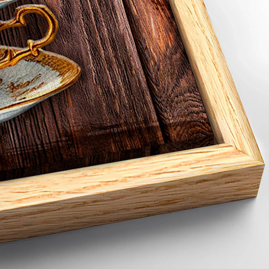 Save 33% When You Add A Frame To Your 18x12 Our C.O.F.F.E.E Faith Sign VIII Canvas Now