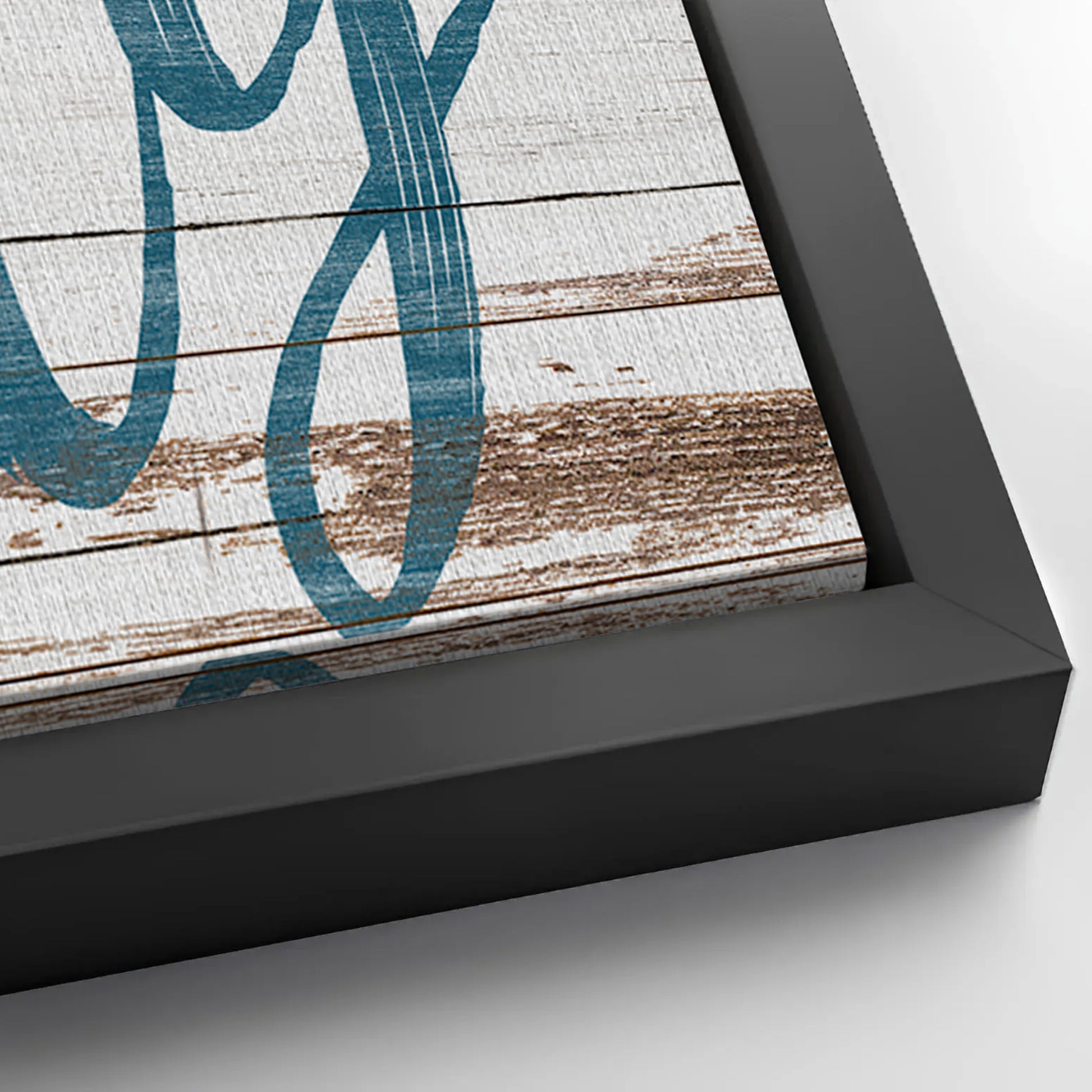 Save 33% When You Add A 16x48 Frame To Your Stay Salty Coastal Sign VIII Canvas Now