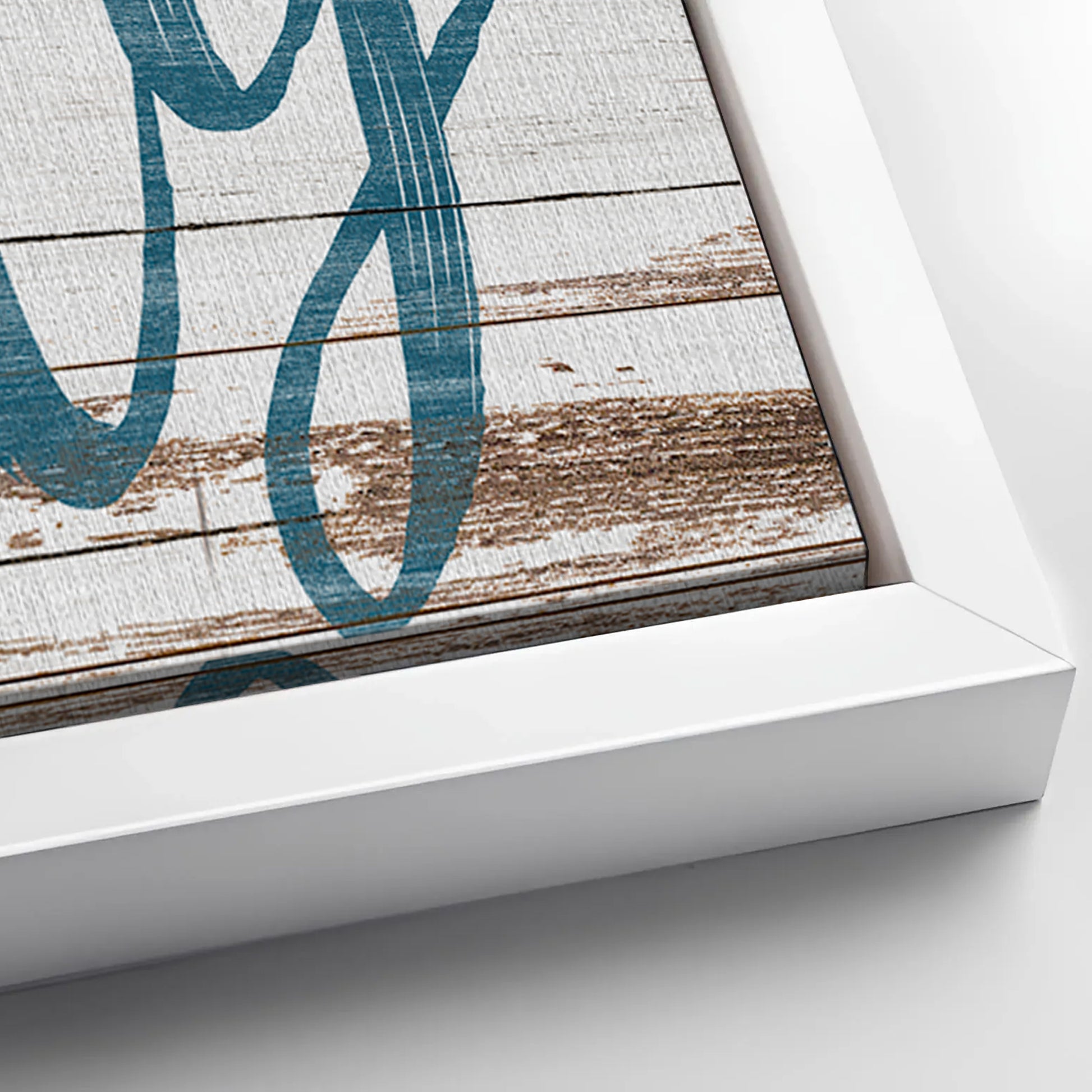 Save 33% When You Add A 16x48 Frame To Your Stay Salty Coastal Sign VIII Canvas Now