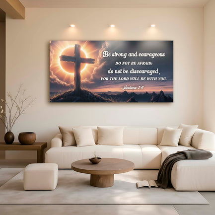 Joshua 1:9 - The Lord Will Be With You Faith Sign