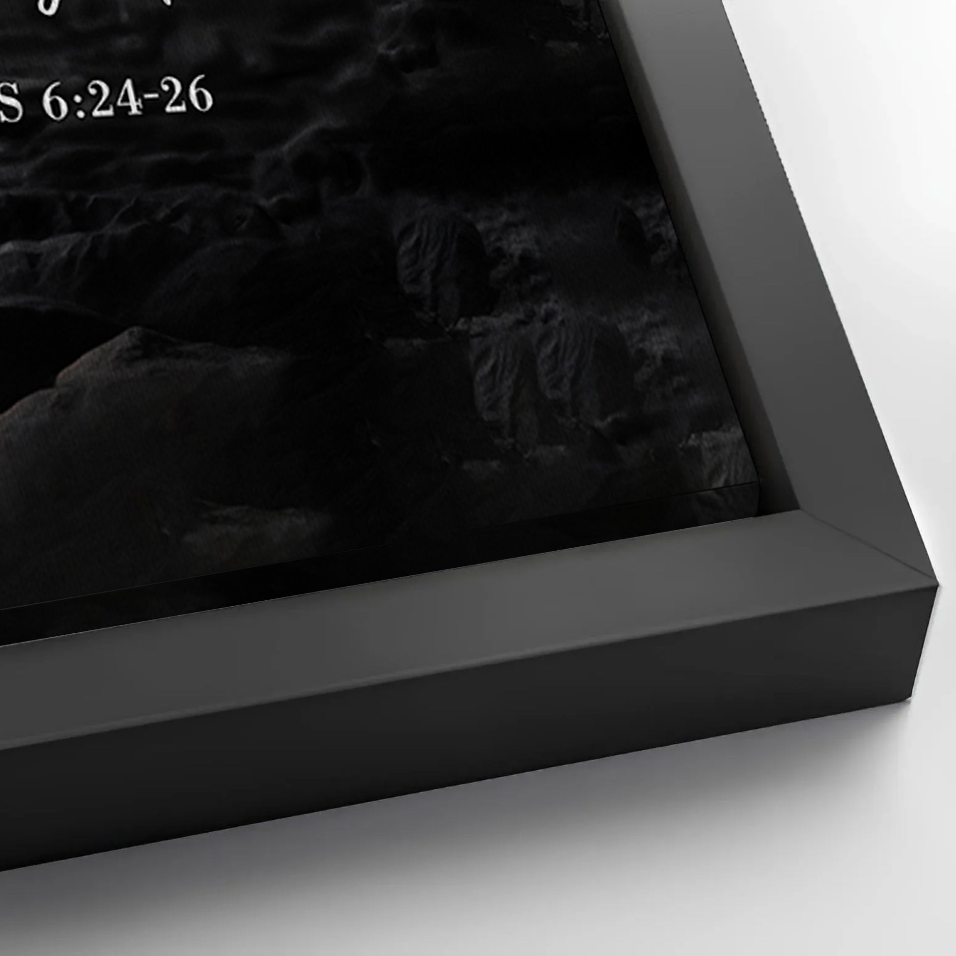 Save 33% When You Add A Frame To Your 48x24 Numbers 6:24-26 - May The Lord Bless You Faith Sign Canvas Now