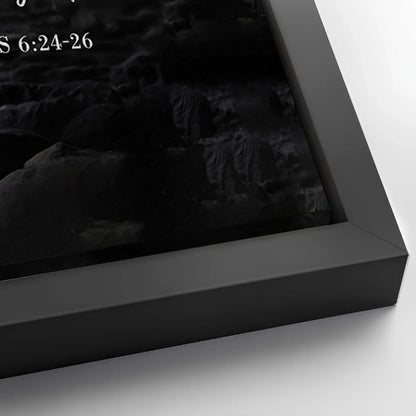 Save 33% When You Add A Frame To Your 48x24 Numbers 6:24-26 - May The Lord Bless You Faith Sign Canvas Now