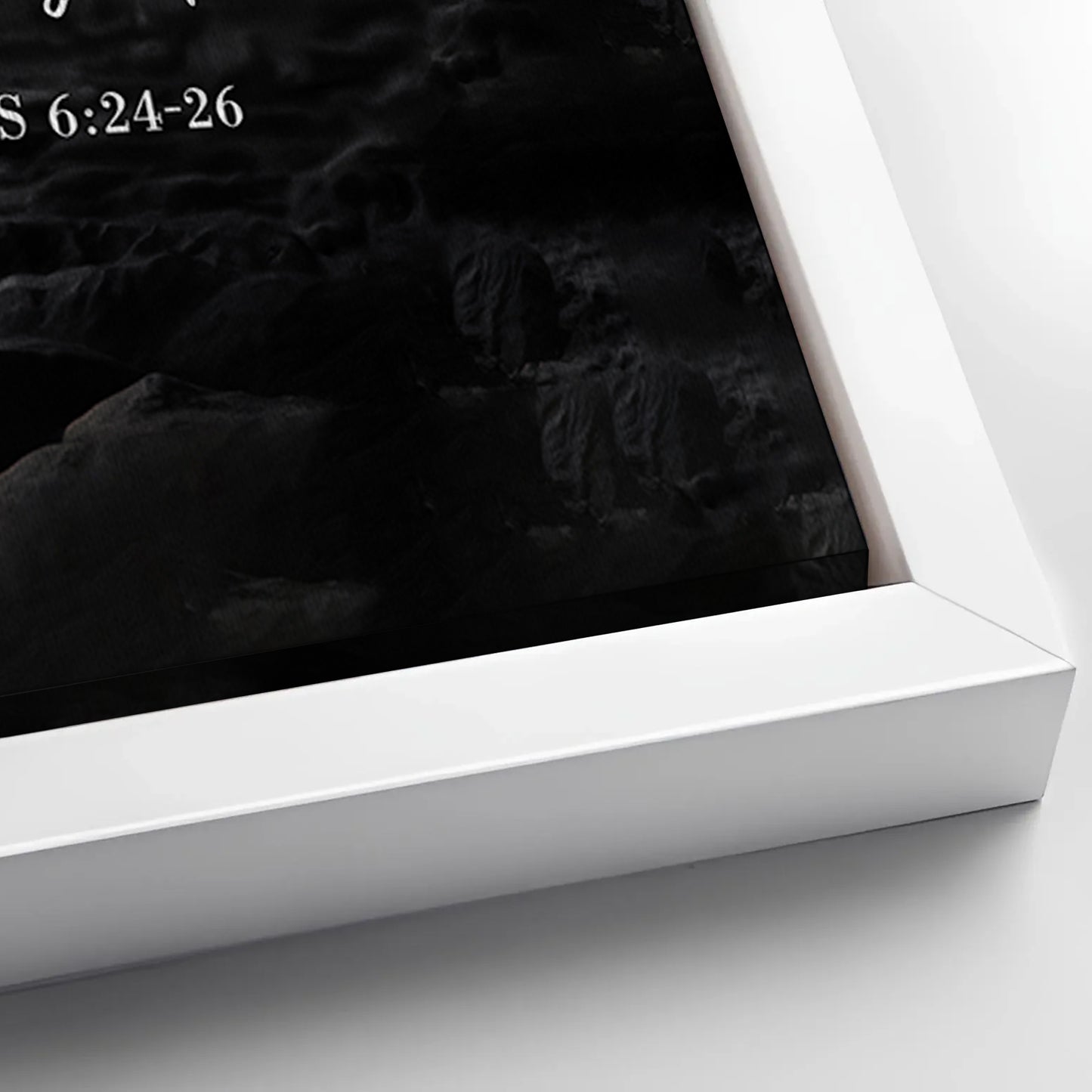 Save 33% When You Add A Frame To Your 60x30 Numbers 6:24-26 - May The Lord Bless You Faith Sign Canvas Now