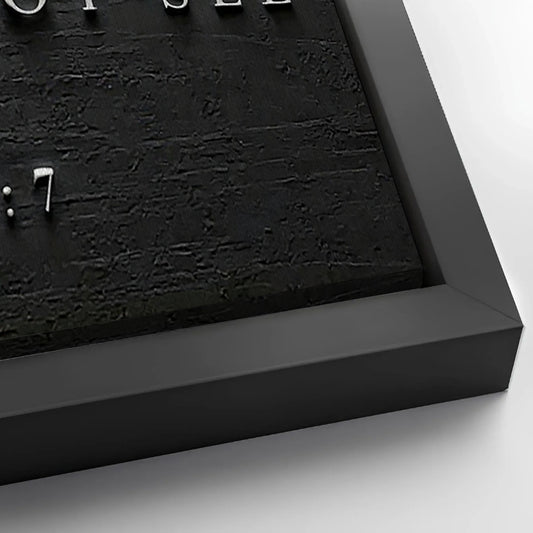 Save 33% When You Add A Frame To Your 20x10 I Will Walk By Faith - 2 Corinthians 5:7 Faith Sign III Canvas Now